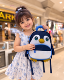 کوله پشتی کودک لاتین شیپ کد 98346 طرح پنگوئن