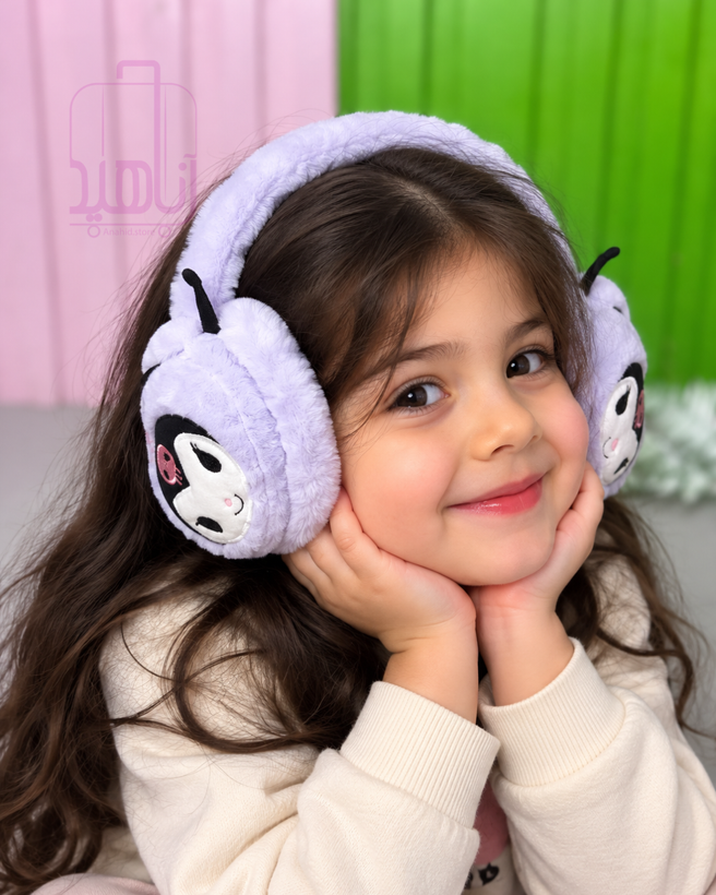 گوشگیر خزدار کرومی کودک طرح Kuromi کرومی