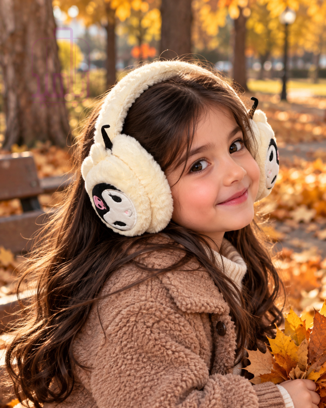 گوشگیر خزدار کرومی کودک طرح Kuromi کرومی
