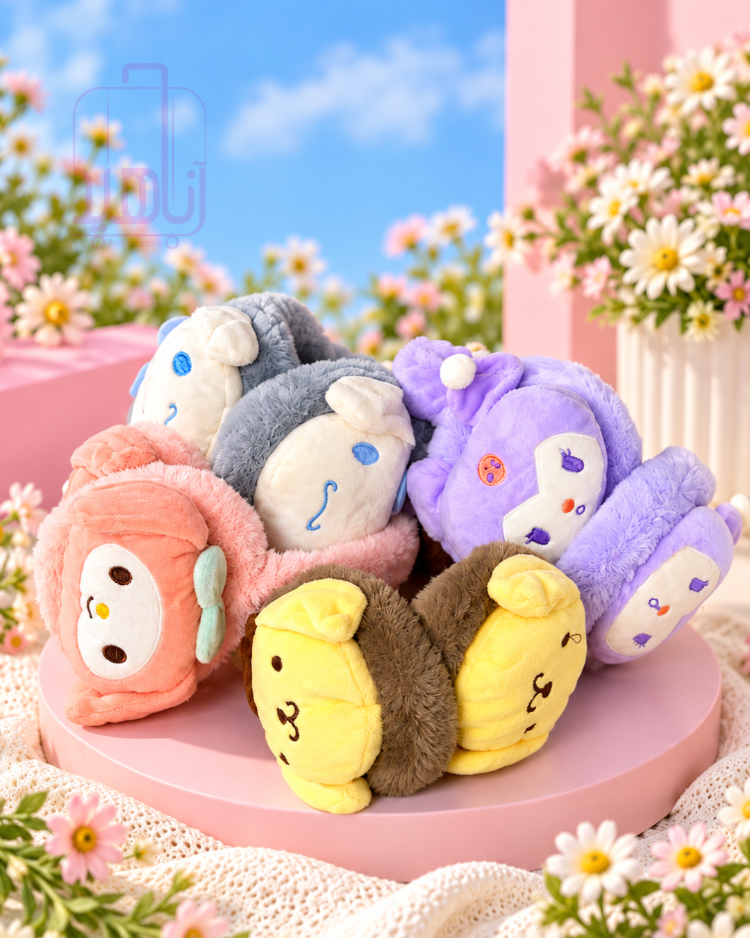 گوش‌گیر خزدار سانریو کودک طرح Sanrio