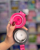 بطری آب استیل کودک طرح پاندا PANDA CUP با درب نینوش و آسان نوش