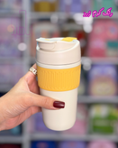 ماگ استیل ۳۱۶ آساننوش نینوش درب قفلدار و رنگبندی فانتزی