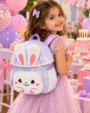 کوله پشتی کودک خرگوشی اولانگ مدل لونا یاسی با بند کنترل کودک